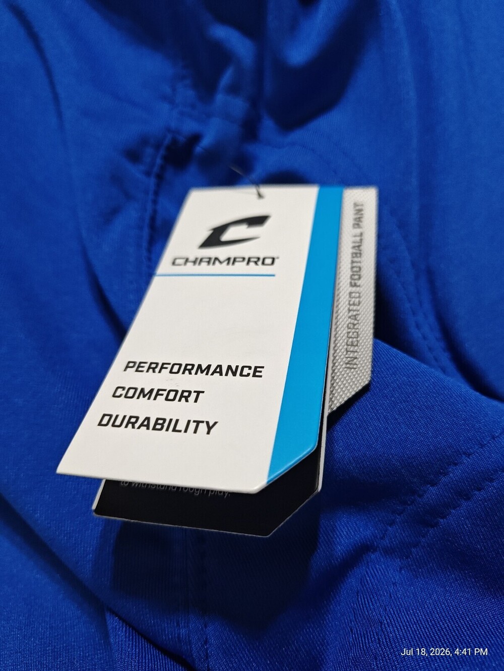 NWT CHAMPRO FPU19A TERMINATOR 2 INTEGRATED FOOTBALL PANT W/BUILT-IN PADS - MED